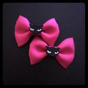 Emily the Strange Cat Hair Bows NWOT